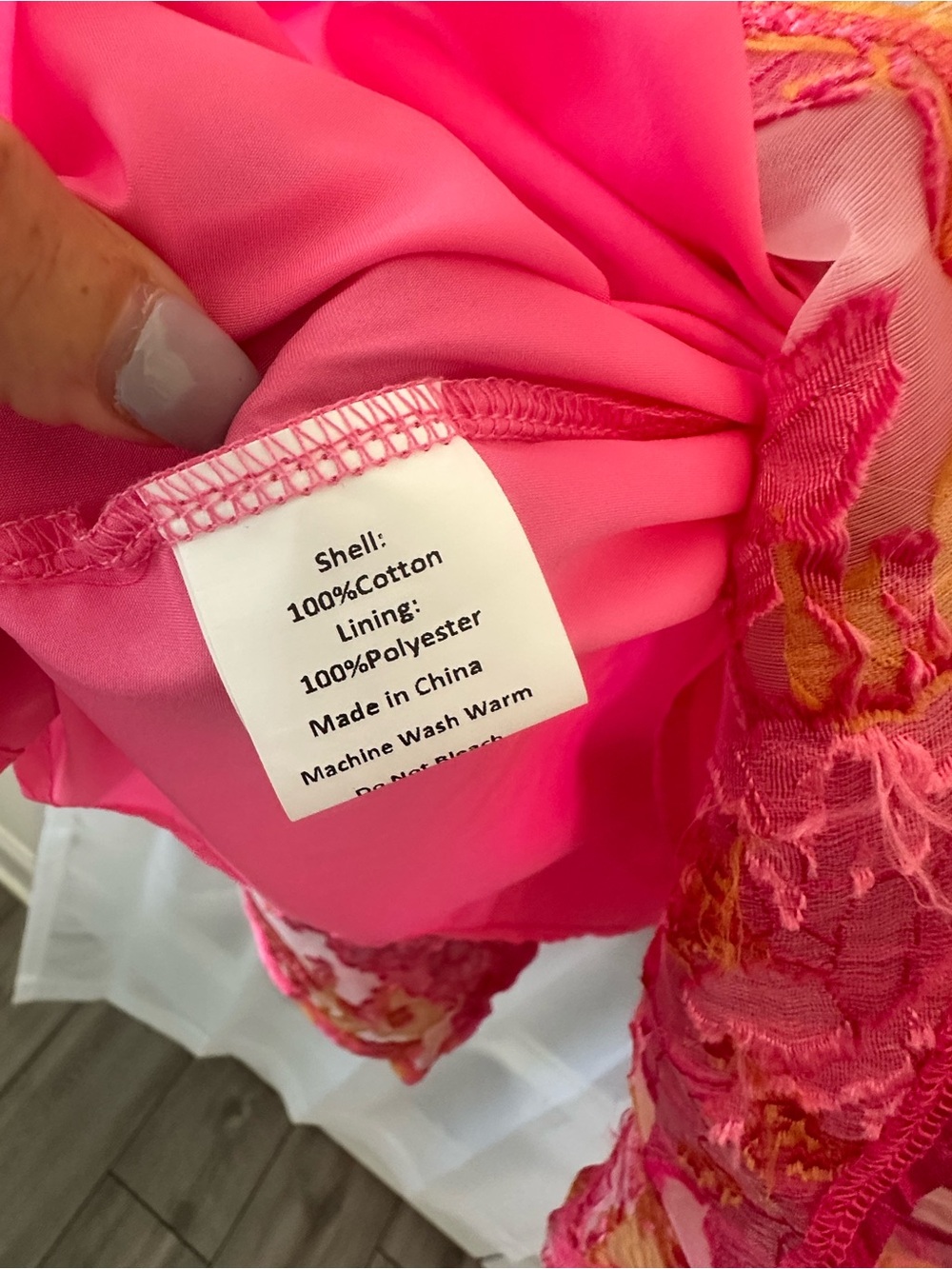 Petal + Pup Pink Floral Puff Sleeve Mini Dress - Picture 11 of 12